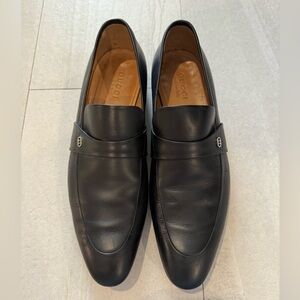 Gucci Leather Loafer in Black Sz 10